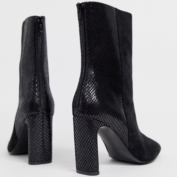 wide fit snakeskin boots